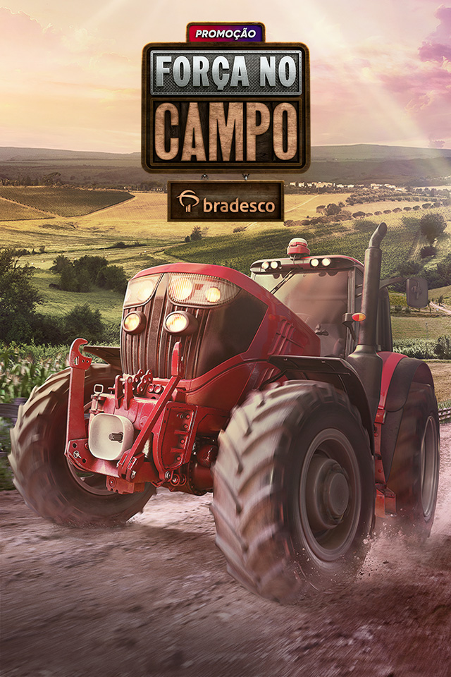 #Pracegover Texto: Promoção força no Campo. A força pro seu agronegócio não parar de crescer.